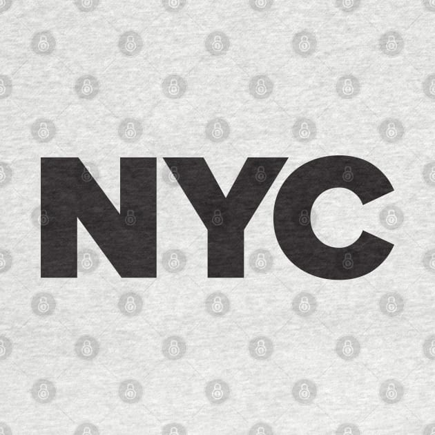 NYC - New York proud city print - black by retropetrol
